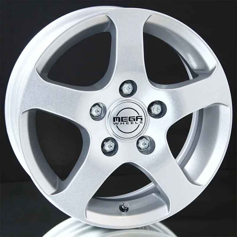 Begränsat erbjudande MEGA WHEELS Indus Trailer Silver 6X15