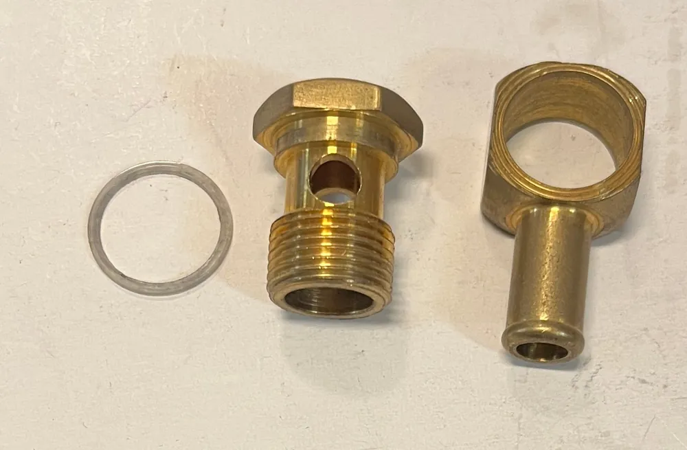Banjokoppling för Bränsle – Edelbrock & Carter AFB 5/8″-20 till 3/8″ Slang Begränsat antal