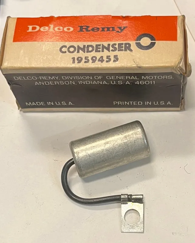 Kondensator Cadillac Chev Olds Pontiac 1962-1971 Delco Remy 1959455 NOS I lager