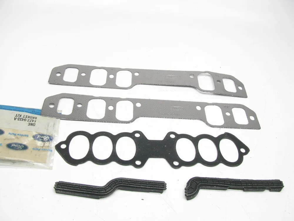 Snabb frakt Insugspackning set 232cui 3,8L Ford Lincoln Mercury 1988-95 Ford F4ZZ-9433-A NOS