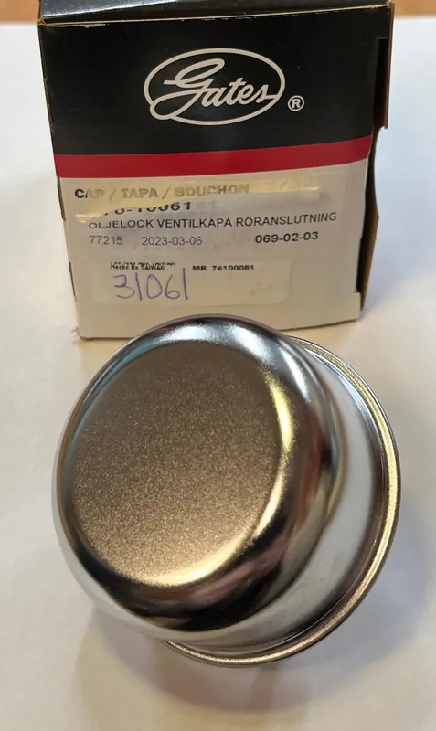 Oljelock ventilkåpa röranslutning 38mm Mopar GM Ford 1939-1967, Gates 31061 Sänkt pris