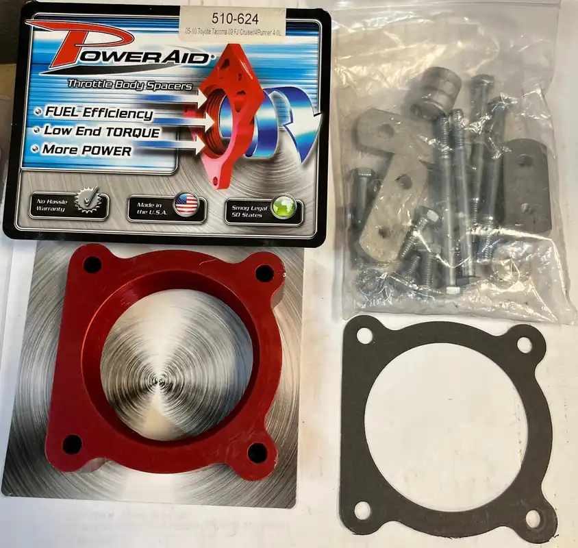 Spjällhusspacer V6 4,0L Toyota Cruiser Tacoma 4runner 2005-11 Poweraid 510-624 Billig