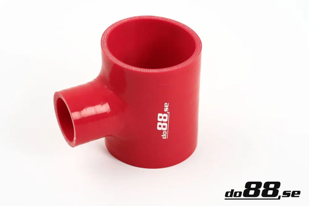 Silikonslang Röd T 3tum + 1,25tum (76+32mm) Billigare