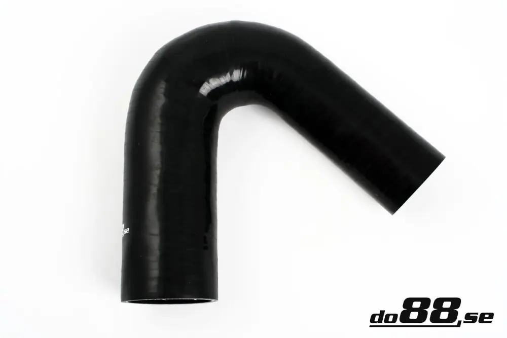 Kundfavorit Silikonslang Svart 135 grader 2,375 - 2,5tum (60-63mm)
