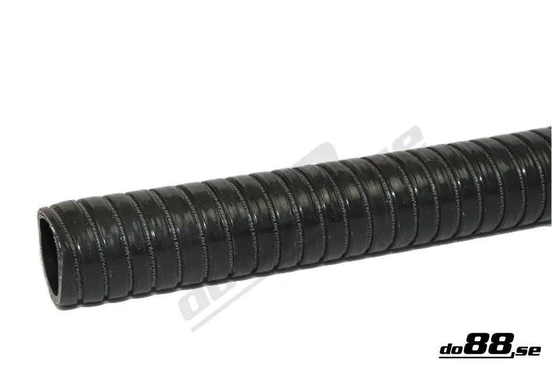 Premium Silikonslang Svart Flexibel 1,625tum (41mm)