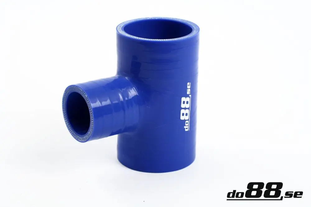 Silikonslang Blå T 2tum + 1tum (51mm+25mm) Fynd