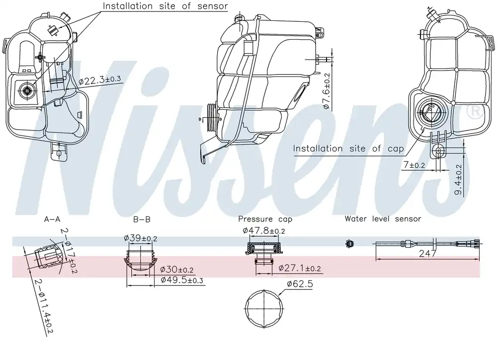 Erbjudande Expansionstank inkl lock och givare, Ford