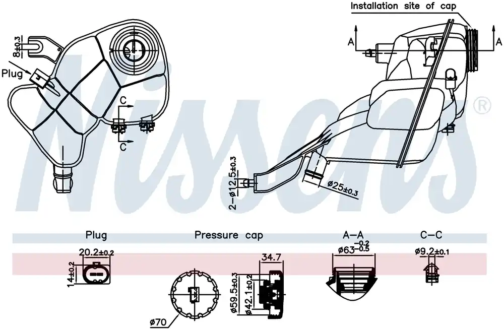 Expansionstank, inkl lock o givare, MB Premium
