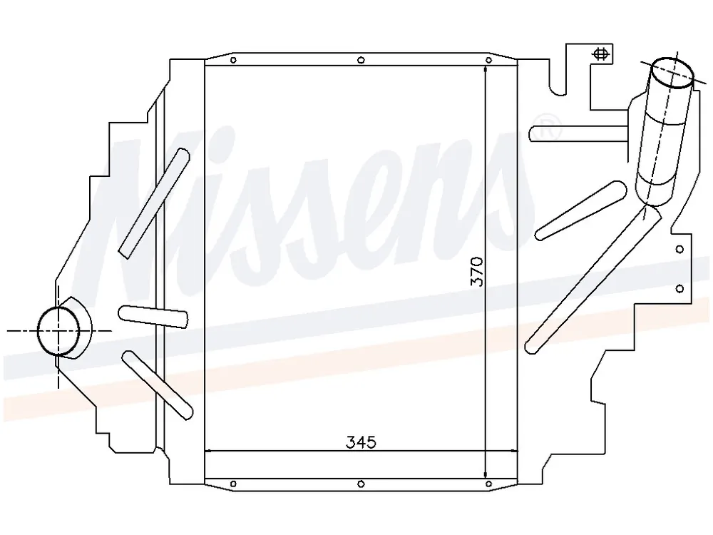 Reapris Laddluftkylare Renault Clio II 1,9 DTI 11/99-03/01