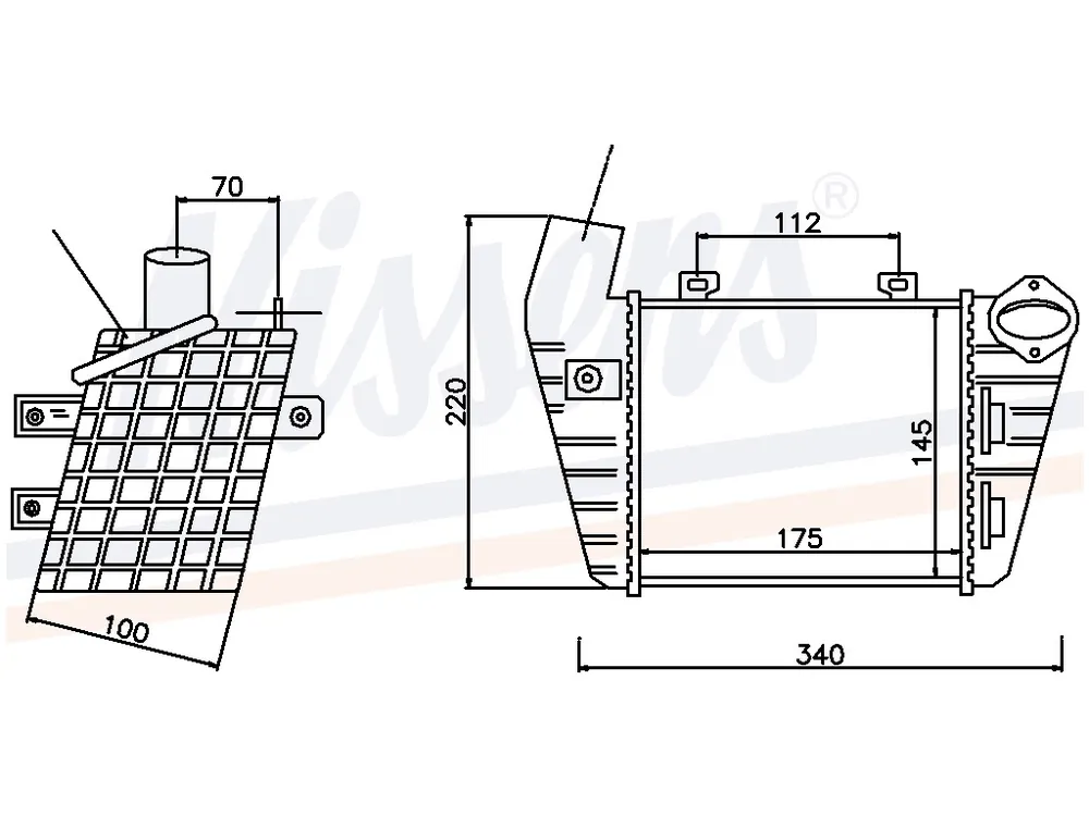 Reapris Laddluftkylare VW Golf III 1,9 TDI 08/93-12/97
